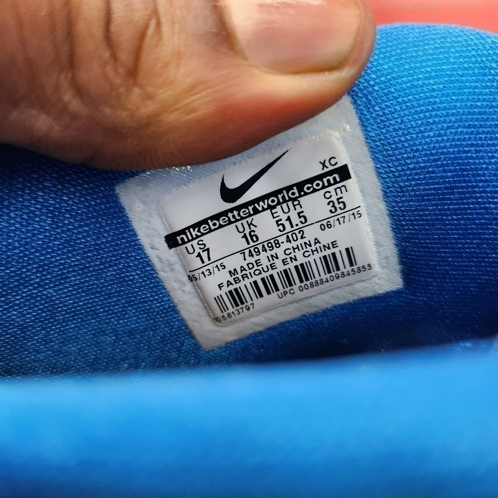 Nike Shoes Mens 17 Lebron Soldier IX Basketball 749498-402 Blue White Grey